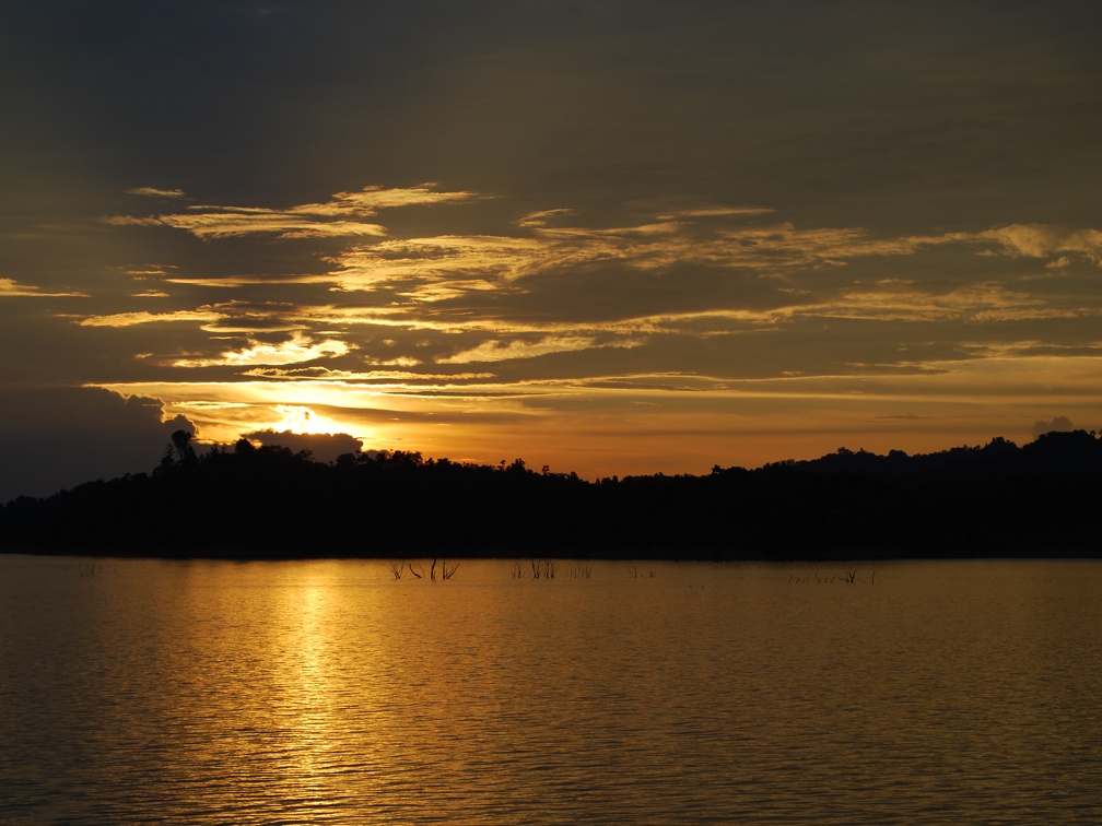 Sonnenuntergang Urwald Borneo