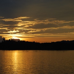 Sonnenuntergang Urwald Borneo