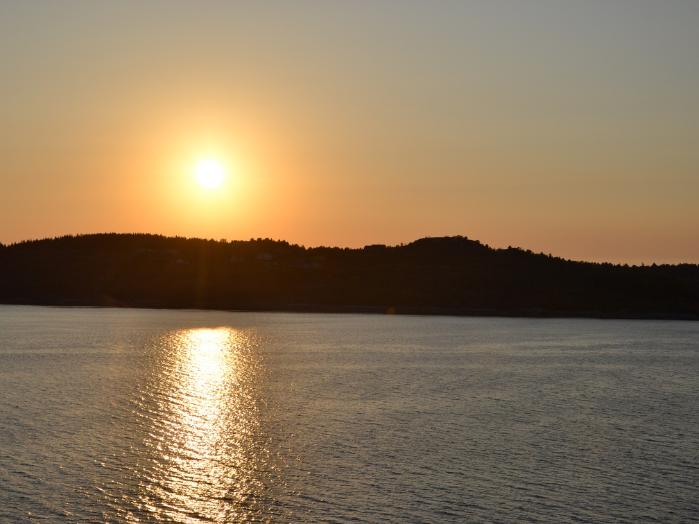 Sonnenuntergang Norwegen Mode Fjord