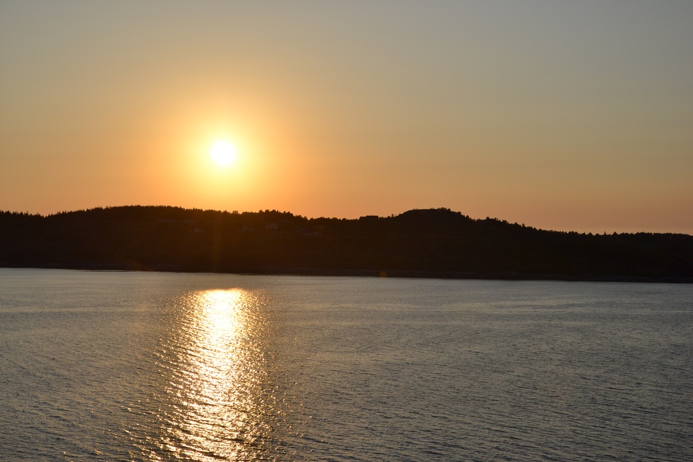 Sonnenuntergang Norwegen Mode Fjord