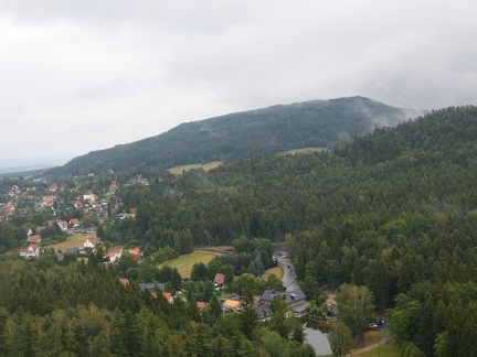 Blick von Jonsdorfer Felsen Richtung Jonsdorf