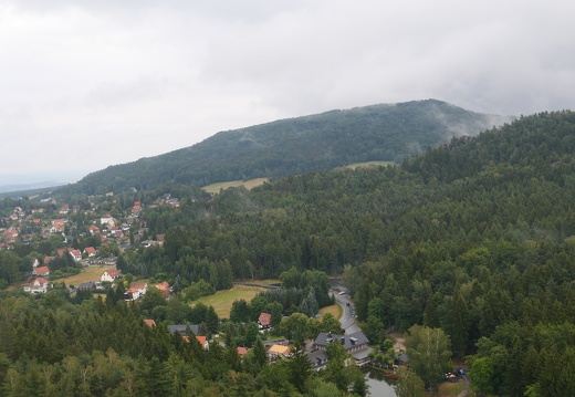 Blick von Jonsdorfer Felsen Richtung Jonsdorf