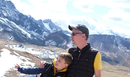 Rainbow Mountains - aber die Sicht auf die 6000er